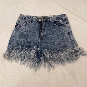 VIP Jean Shorts Women 28x12 Size 11/12 Blue Denim Regular Fit Cotton